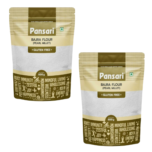 Pansari Bajra / Pearl Millet Flour (Bundle of 2 x 500g)