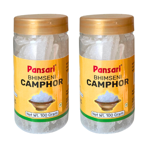 Pansari Bhimseni Camphor / Karpoor Tablets (Bundle of 2 x 100g)