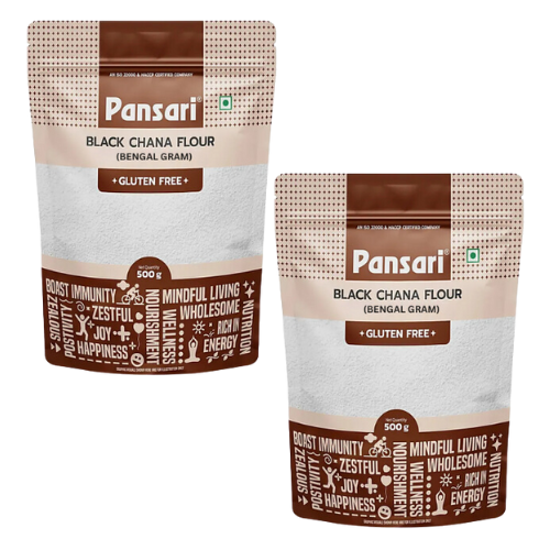 Pansari Chana Dal / Bengal Gram Flour (Bundle of 2 x 500g)