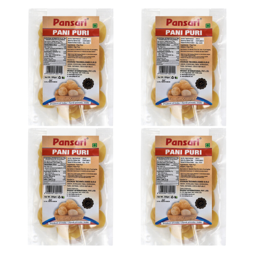 Pansari Golgappe Fry / Pani Poori Chips (Bundle of 4 x 200g)