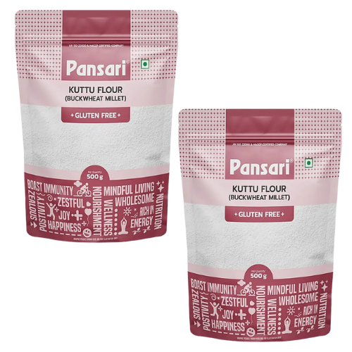 Pansari Kuttu Ka Atta / Buckwheat Flour (Bundle of 2 x 500g)