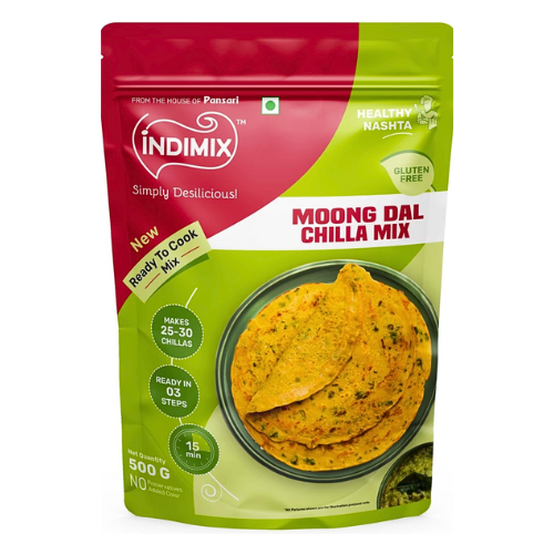 Indimix Moong Dal Chilla Mix (500g)