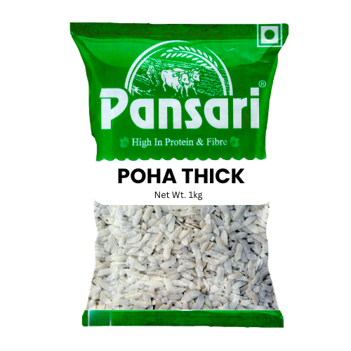 Pansari Poha / Powa / Flattened Rice - Thick (1kg)