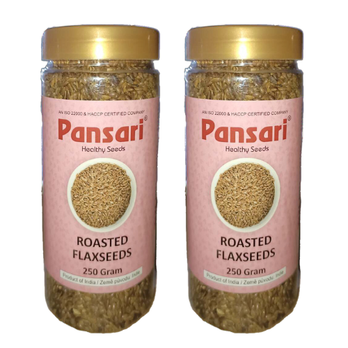 Pansari Roasted Flax Seeds (Bundle of 2 x 250g)