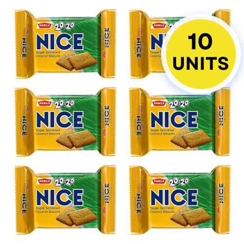 Parle 20-20 Nice Coconut Biscuit (10 x 75g)