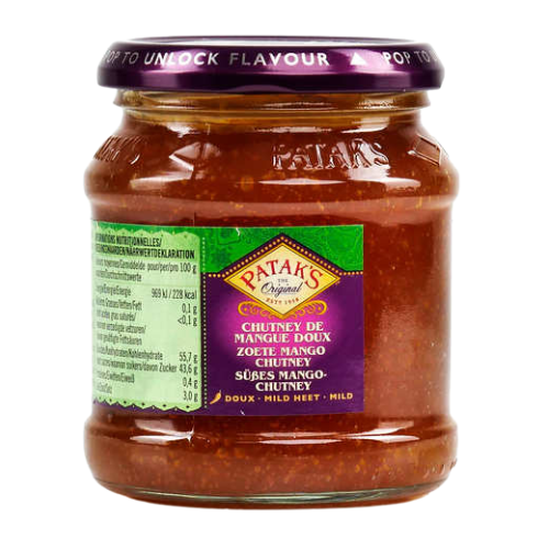 Patak's Sweet Mango Chutney- Mild (Bundle of 2 x 340g)