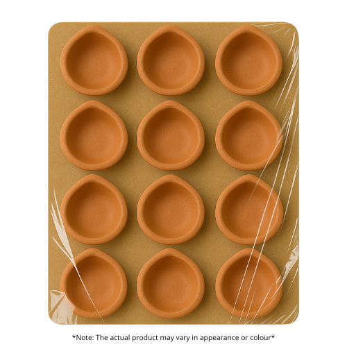 Plain Diwali / Deepavali Diya (Pack of 12) (1pc)