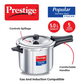 Prestige Popular Svacch Stainless Steel Pressure Cooker with Induction (5 Litres)