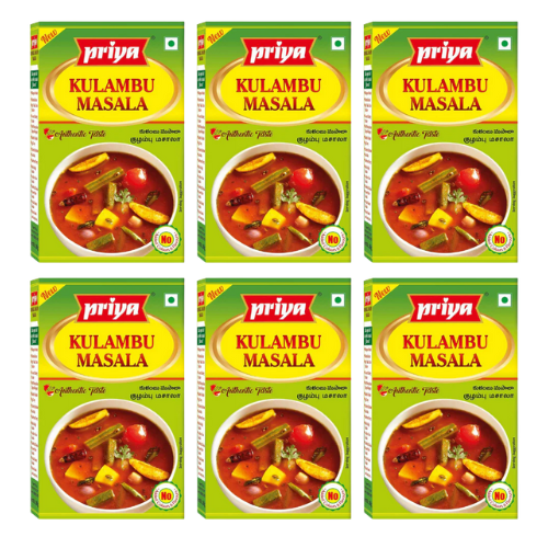 Priya Kulambu / Curry Masala (Bundle of 6 x 50g)