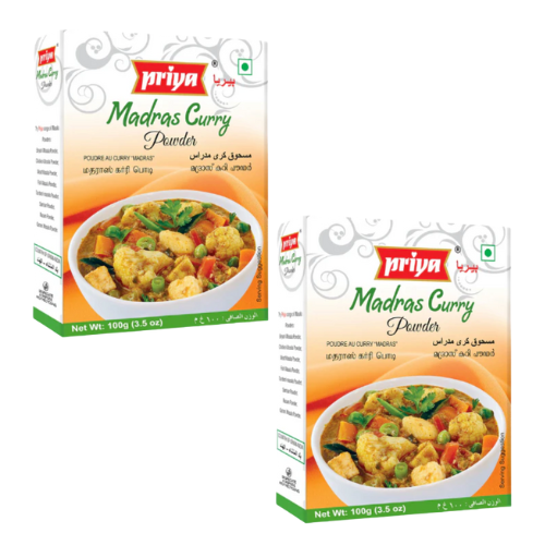 Priya Madras Curry Powder (Bundle of 2 x 200g)