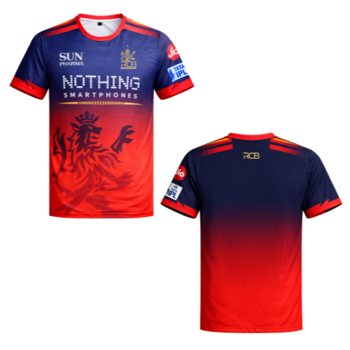Free IPL 2026 Royal Challengers Bengaluru Fan Edition Replica Team Jersey - XL (1pc)