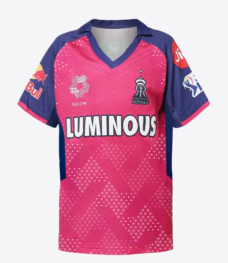 IPL 2025 Rajasthan Royals Team Fan edition Replica Jersey - XL (1pc)