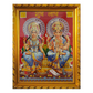 Shubh Labh Ganesh Laxmi Framed Photo (9 x 12 Inches) - (1Pc)