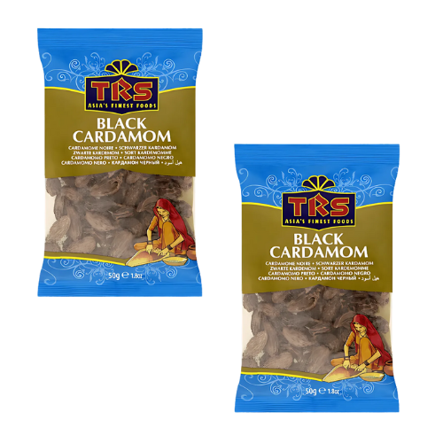 TRS Black Cardamom (badi elaichi) (Bundle of 2 x 50g)