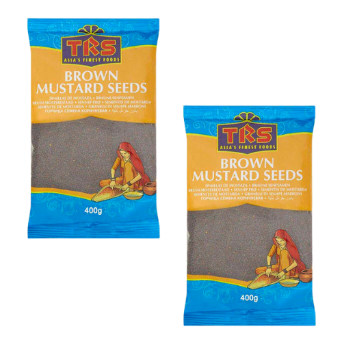 TRS Brown Mustard Seeds (Bundle of 2 x 400g)