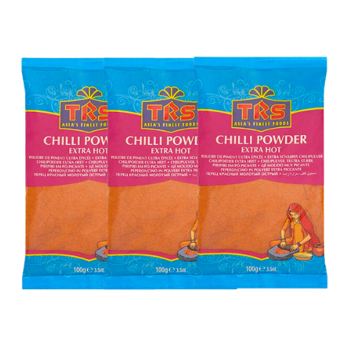 TRS Chilli Powder Extra Hot (Bundle of 3 x 100g)