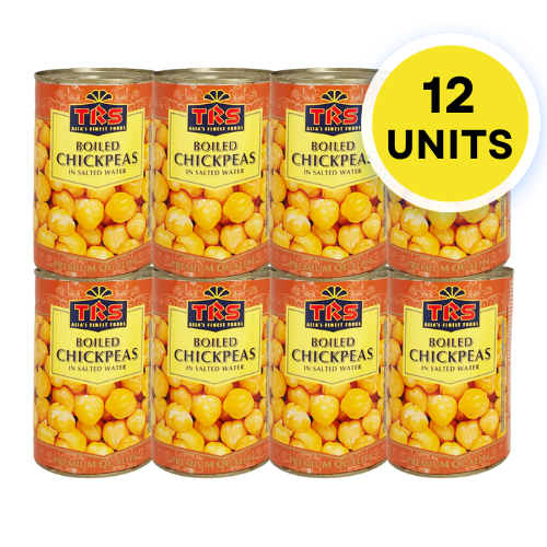 TRS Canned Boiled Chickpeas Tin (Bundle of 12 x 400g) - 4.8Kg