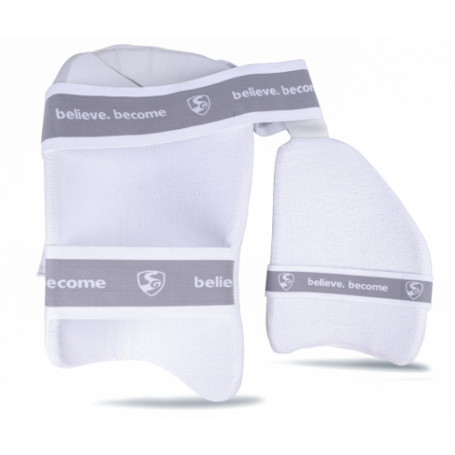 SG Combo Ace Protector cricket batting thigh pad (White) Youth Left Hand (1pc)