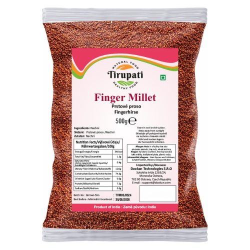 Tirupati Finger Millet / Ragi Whole (500g) - Sale Item [BBD: 27 February 2026]