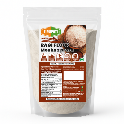 Tirupati Finger Millet / Ragi Flour (1kg) - Damaged Packaging