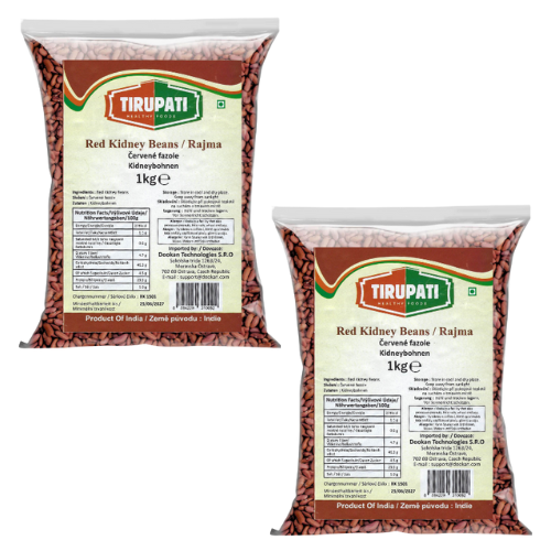 Tirupati Red Kidney Beans / Rajma (Bundle of 2 x 1kg)