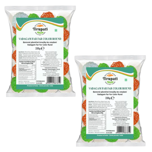 Tirupati Vadagam / Far Far Color Round (Bundle of 2 x 200g) - Sale Item [BBD: 27 February 2026]