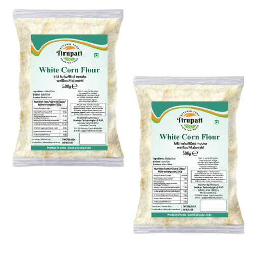 Tirupati White Corn Flour (Bundle of 2 x 500g) - Sale Item [BBD: 30 June 2025]