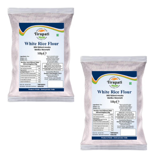 Tirupati White Rice Flour (Bundle of 2 x 500g) - Sale Item [BBD: 30 June 2025]