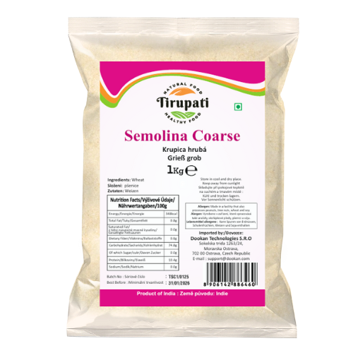 Tirupati Semolina coarse (1kg) - Damaged Packaging