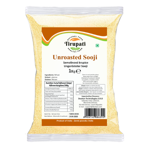 Tirupati Unroasted Rava / Suji (1kg)