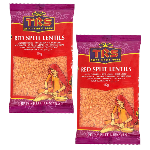 TRS Red Lentils / Masoor Split (Bundle of 2 x 1kg) - 2kg