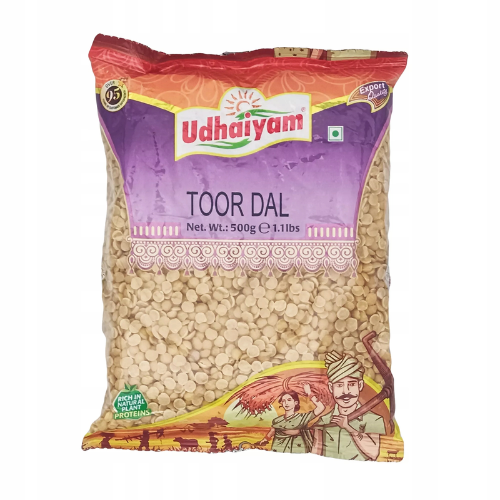 Udhaiyam Toor Dal Plain (Pigeon Peas) (500g)