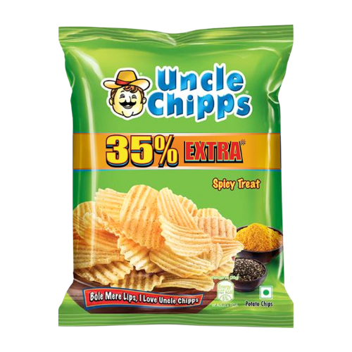 Buy Uncle Green Potato Chips (Spicy and Salted) (50g) Online at Best ...