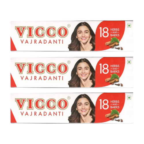 Vicco Vajradanti Toothpaste (Bundle of 3 x 100g)