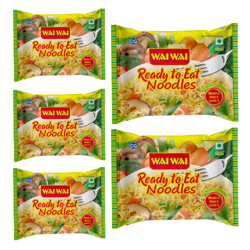 Wai Wai Noodles Veg Masala Flavour (Bundle of 5 x 70g) - Sale Item [BBD: 13 February 2025]