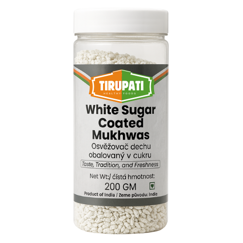 Tirupati Sugar Coated White Mukhwas / Mouth Freshener (200g)
