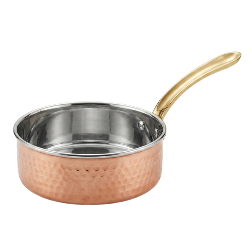 La Copper Copper Sauce Pan with Brass Handle (1pc)