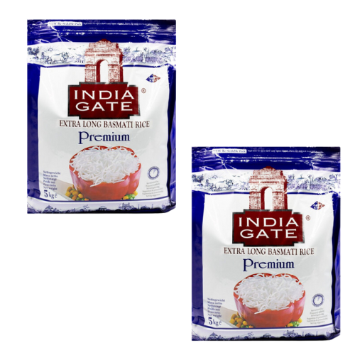 India Gate Premium Basmati Rice (Bundle of 2 x 5kg) - 10kg
