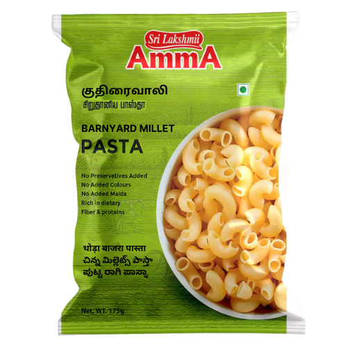 Amma Barnyard Millet Pasta (175g) - Sale Item [BBD: 19 July 2025]
