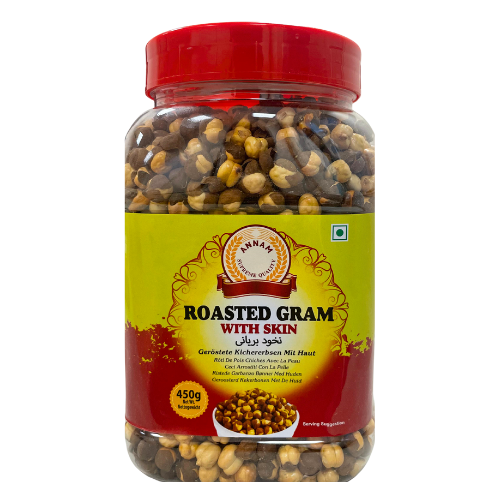 Annam Roasted Gram With Skin Unsalted (450g)