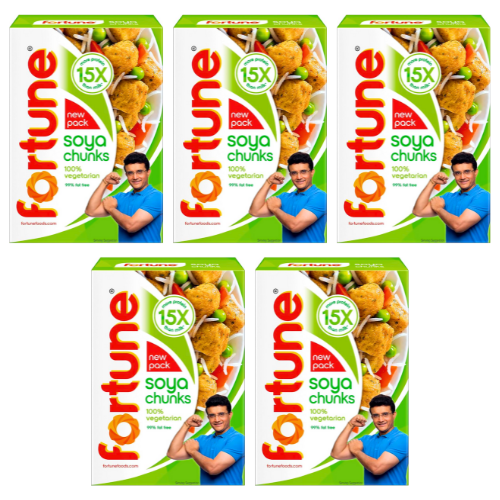 Fortune Soya Wadi / Soya Chunks (Bundle of 5 x 200g)