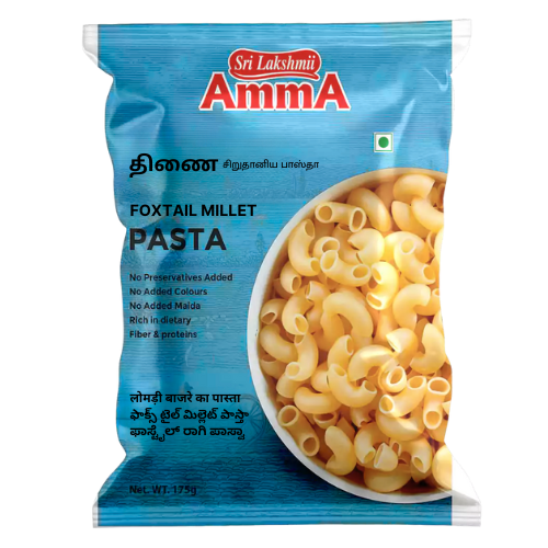 Amma Foxtail Millet Pasta (175g) - Sale Item [BBD: 19 July 2025]