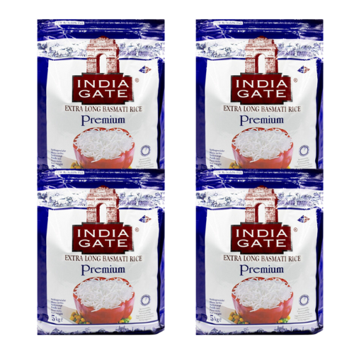 India Gate Premium Basmati Rice (Bundle of 4 x 5kg) - 20kg