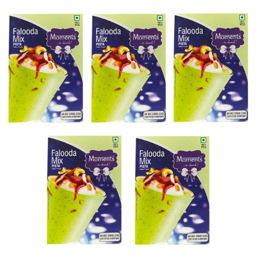 Moments Pista Falooda Mix (Bundle of 5 x 200g) - Sale Item [BBD: 31 March 2024]
