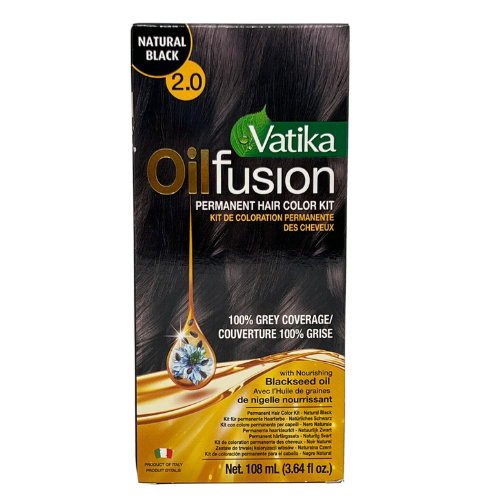 Dabur Vatika Permanent Hair Colour - Natural Black (108ml) - Sale Item [31 May 2024]