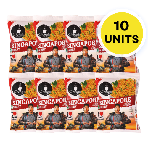 Chings Secret Singapore Curry Instant Noodles (Bundle of 10 x 60g) - Sale Item [BBD: 25 December 2024]