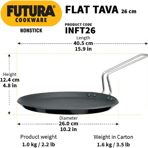 Hawkins Futura Nonstick Flat Tava 30cm (1pc)