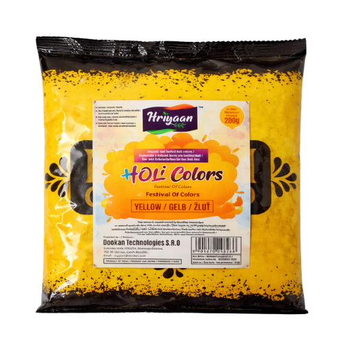 Hriyaan Holi Colour Powder Yellow (200g)
