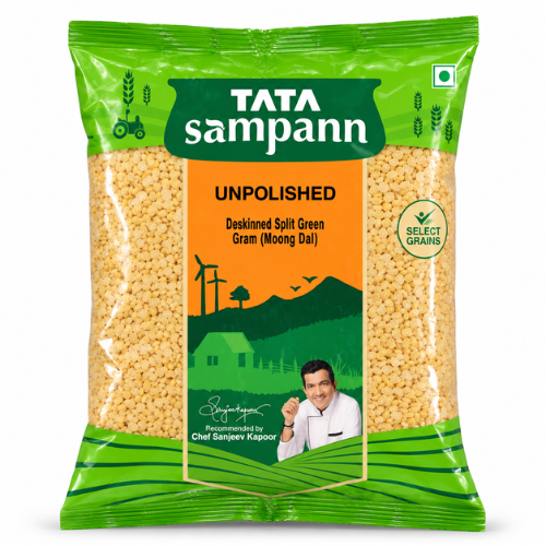 Tata Sampann Unpolished Moong Dal Split Without Skin (1kg)