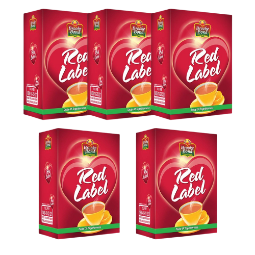 Brooke Bond Red Label Tea (Bundle of 5 x 250g) - Sale Item [BBD: 28 February 2026]